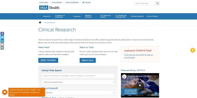 Clinical Trials & Medical Study Opportunities - UCLA Health
