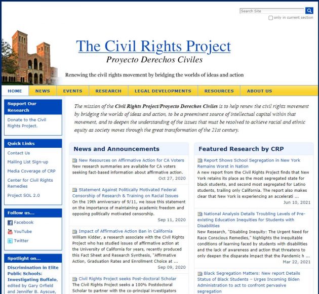 The Civil Rights Project at UCLA