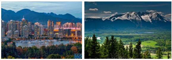 Attractions of British Columbia, Canada