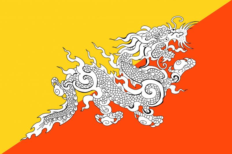 National Flag of Bhutan